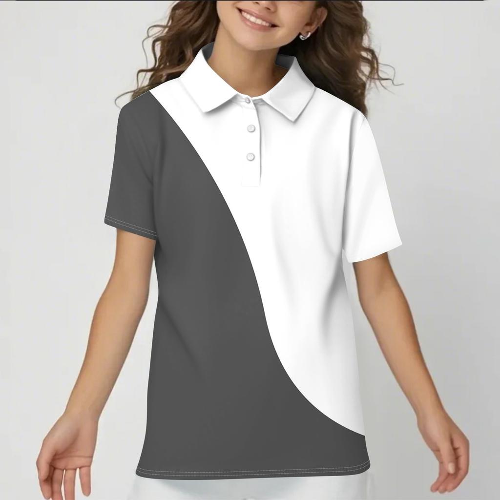 Children's Daily Casual Short-sleeved  Tops T-shirts  Shirts