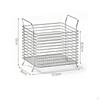 Stainless Steel Storage Basket Stackable Wire Rustproof Countertop Organizer for Pantry,