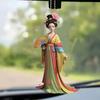 Ancient Lady Keychain Cute 2D Acrylic Chinese Doll Charm Fashion Car Mirror And Bag Accessory Desktop Ornament Gift