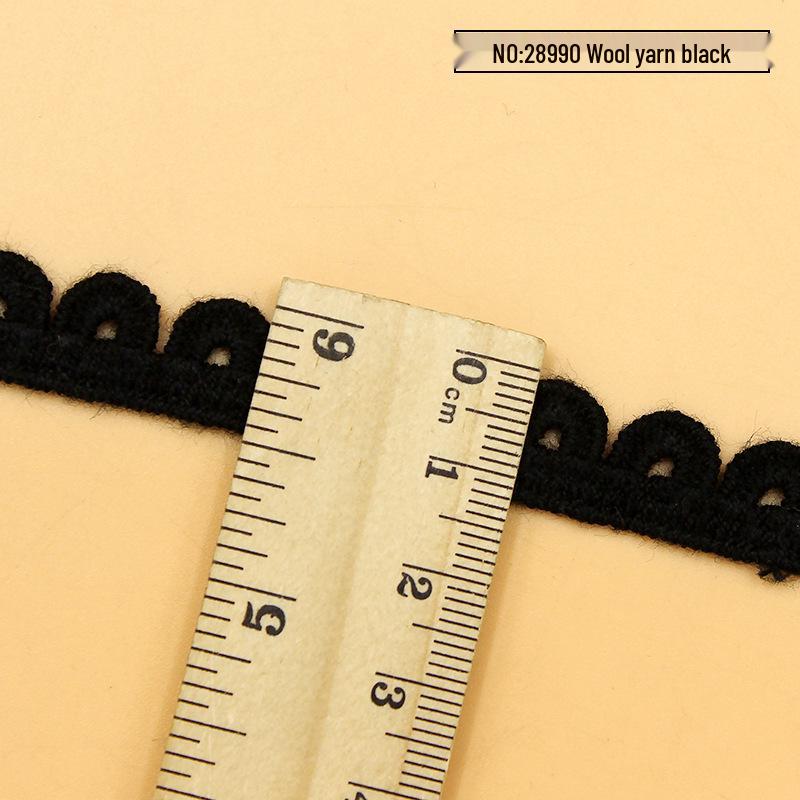 Water Soluble Lace Embroidery Collar - DIY Sewing Material Crescent Edge Cotton 