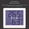 Convenient Digital Thermometer Hygrometer Clock ABS for Kids Room & Pet Owners