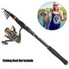 Spinning Telescopic Fishing Rod Graphite Carbon Fiber Travel Portable Super Hard Fishing Pole