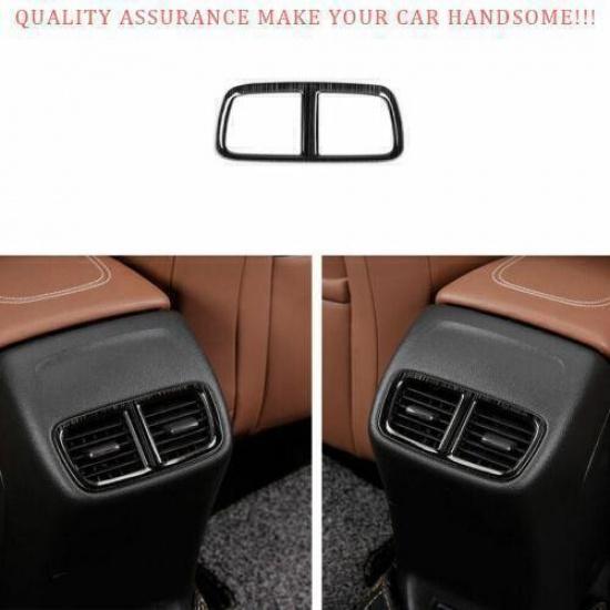 For Buick Regal 2018-2020 Black Steel Back Row Air Outlet Vent Cover Trim 1PCS