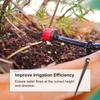 50pcs Drip Emitters Perfect for 4mm / 7mm Tube, Adjustable 360 Degree Water Flow Drip Irrigation System for Watering System