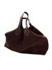 Suede Autumn and Winter Women's Shoulder Bag  Niche Design Wing Bag Matte Cowhide Large Capacity Women's Handheld Tote Bag