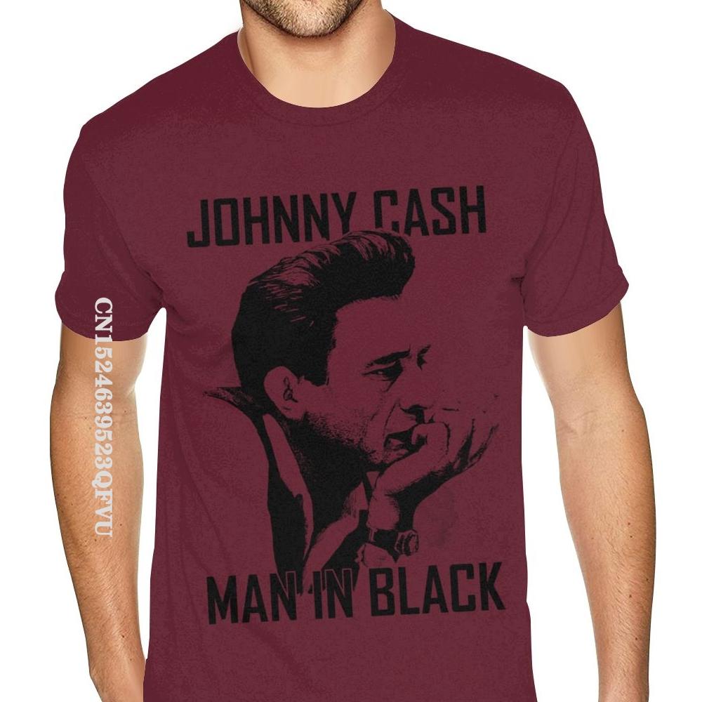 Pánské tričko Johnny Cash Pár Vysoce kvalitní tričko Muž Anglický styl Pánská trička Nízká cena Značka Top Vintage Tričko