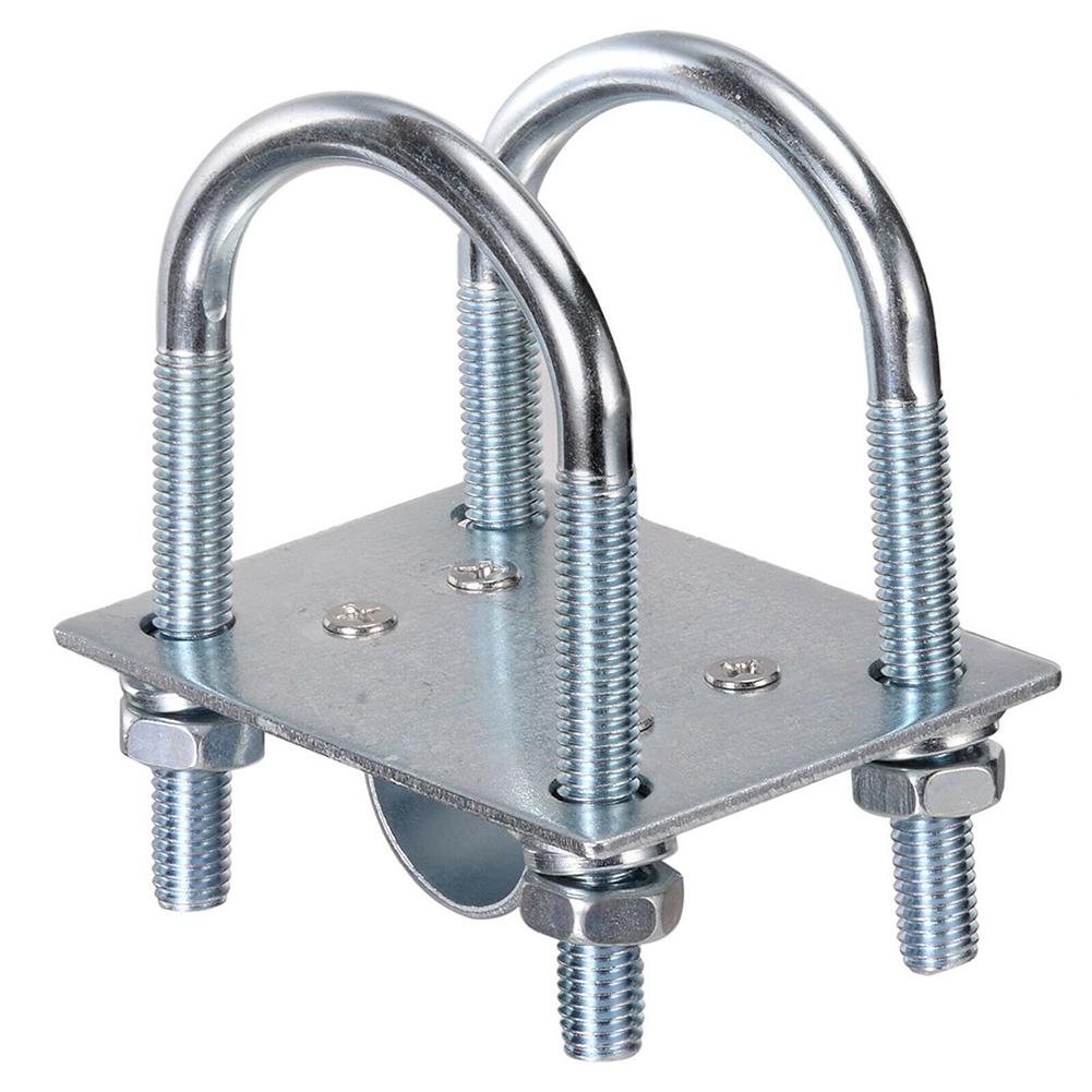 For LoRa Helium Hotspot Miner Glass Fiber Antenna Mast Mount U-Bolt Clamp Bracket For 1.8-2.28cm Pole Pipe Outdoor Installation