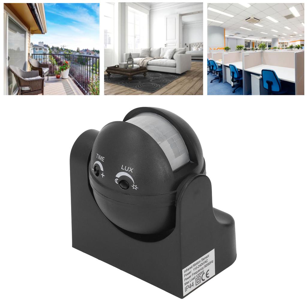 Motion Sensor Detector Waterproof NaIntelligent Radiationless ABS Housing Infrared PIR Motion Sensor AC110240V
