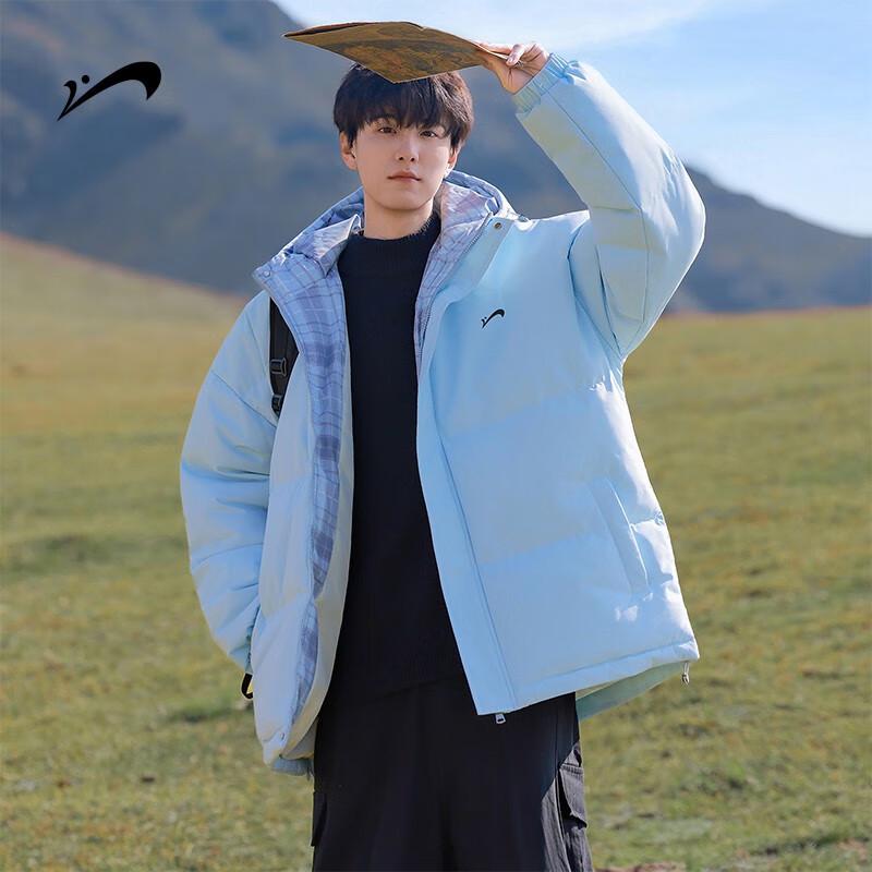 ERKE Men's Hooded Loose Winter Warm Padded Jacket