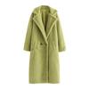 Women Fashion  And Winter Loose Medium Long Windbreaker Lamb Coat