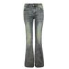 American retro low-rise Spice Girl flared pants nostalgic micro-elastic autumn and winter versatile slim and thin jeans women