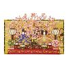 Sanrio Message Hinamatsuri Laser Cut Cherry Blossoms and Prince and Princess JHN 719081 Card, (Girl's Festival), 15-5