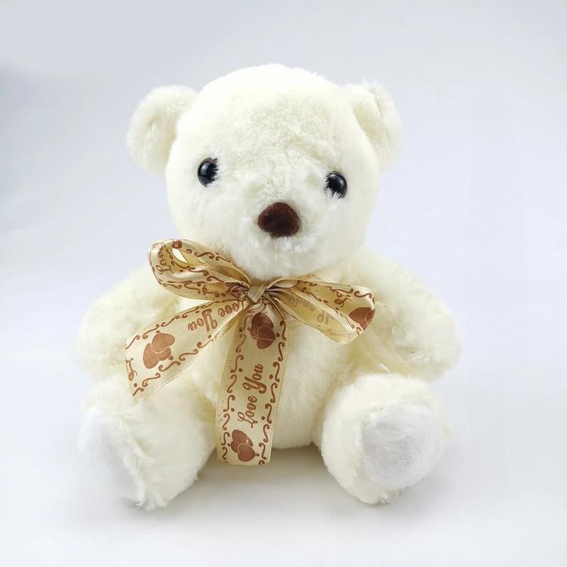 20cm Cute Teddy Bear Toy Soft Plush Stuffed Cartoon Bear Animal Doll Plush Toy Girl Bag Pendant Child Baby Christmas Gift