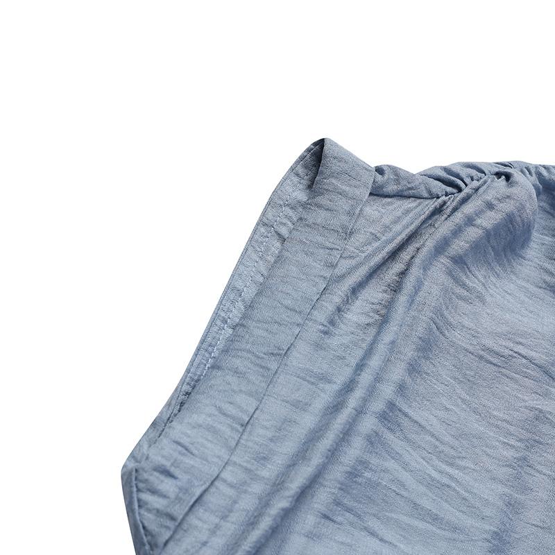 Abito estivo da donna al ginocchio con temperamento, semplice, girocollo, fresco, dolce, gonna quotidiana