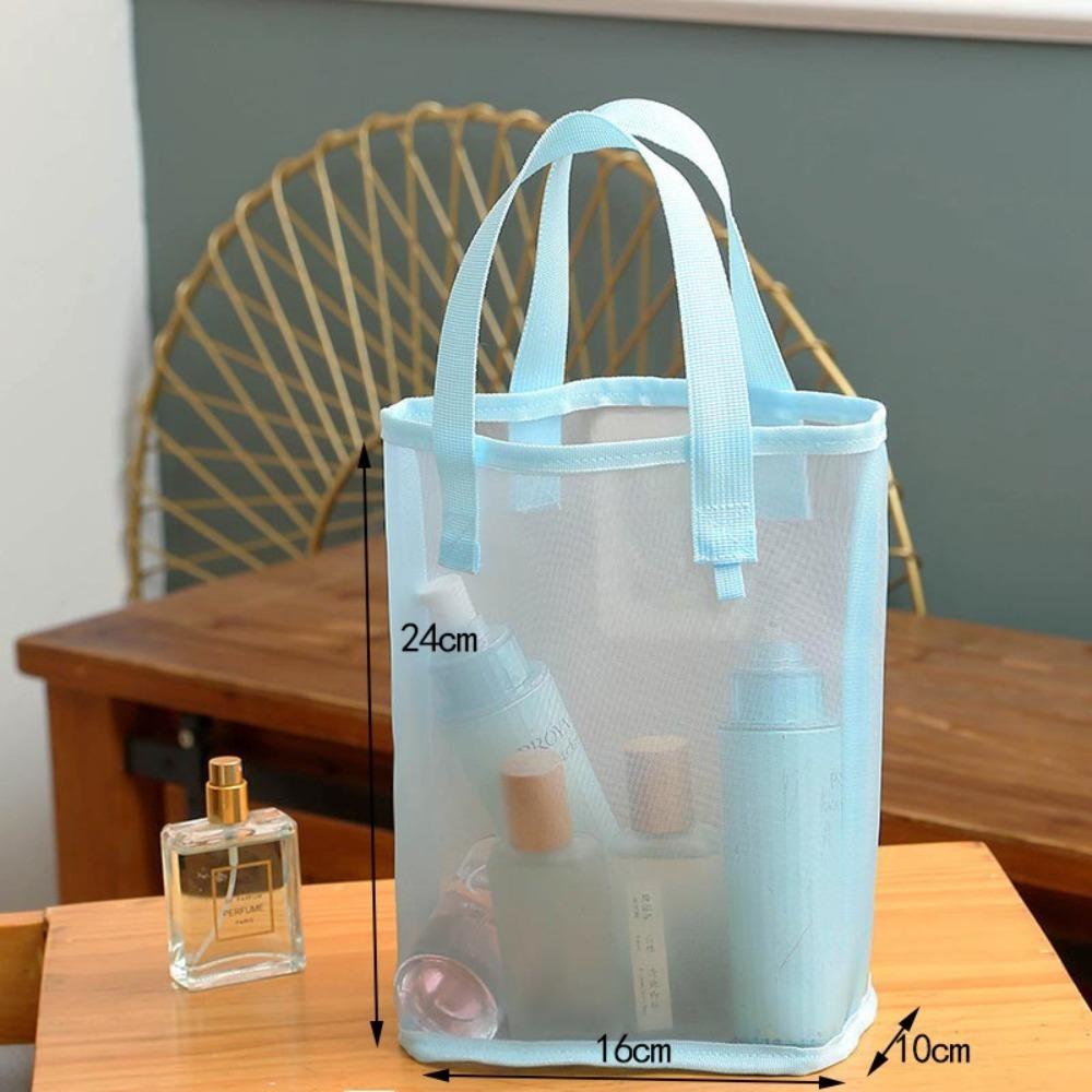 

Portable Handbag Breathable Shopping Tote New Cosmetic Bag Unisex синий