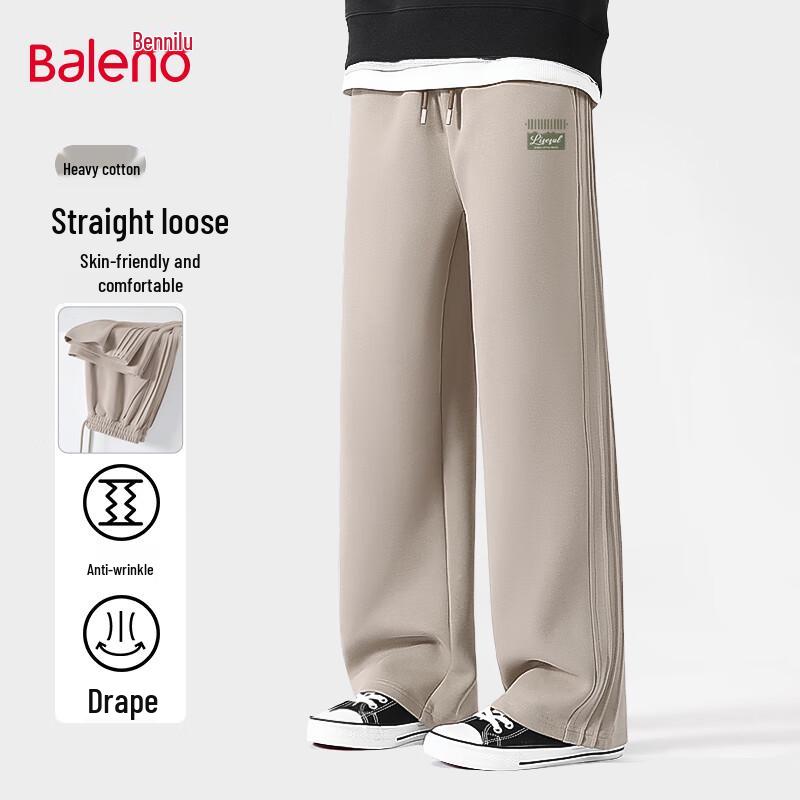 

Baleno Men s Pleated Wide-Leg Casual Pants XL
