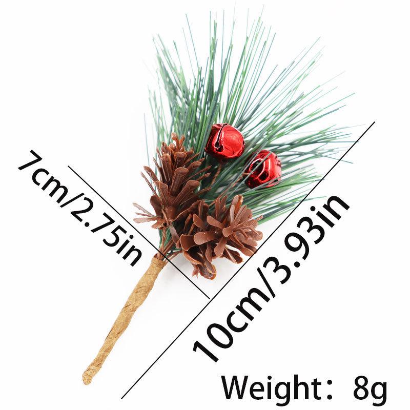 Artificial Pine Needle Greenery & Red Berry Bouquet for Holiday DIY & Gift Packaging