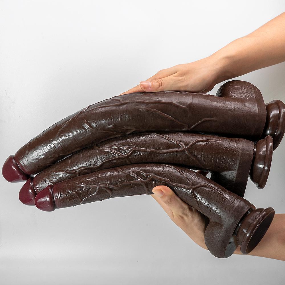 Black Giant Super Soft Super Long Dildo Anal Plug Female Dildo Female Manual Masturbator Adult Sex Toys
