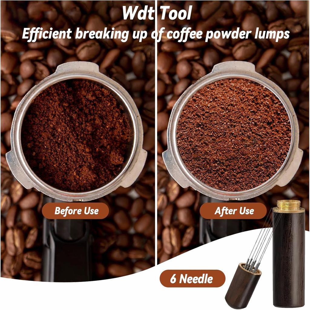 51mm Espresso Tamper Set  espresso tamper Dropper Cup Poon Holder Distributor Sieve