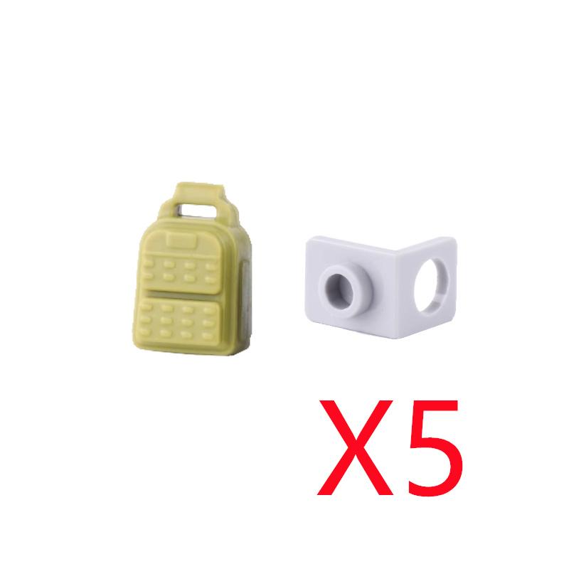 Military Building Accessories Mini Brick Camouflage   Hat Tactical Helmet Peaked Cap Backpack Radio Toy Gift DIY K040