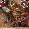 New Christmas Polyester Decorative Pillowcase Printed Sofa Cushion Cover Home Cushion Cover