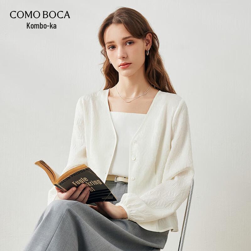 Komongboka Women s V-Neck Long Sleeve Silk Top XL