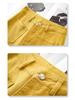Women's Yellow High-Waist Slimming Straight Leg Jeans - Spring 2025 Collection