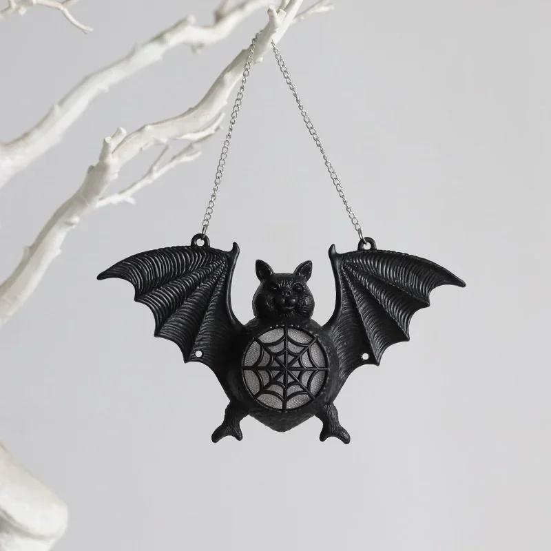 New Halloween Luminous Bat Light Colorful Gradient Plastic Bat Pendant Pendant Ghost Festival Decoration Props Bat