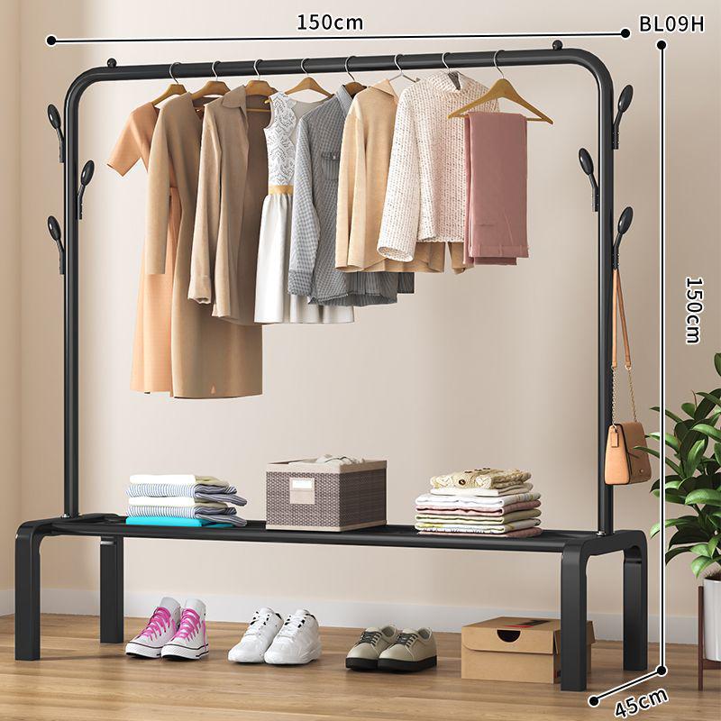 Multi-Functional Clothes Rack: Standing Drying & Coat Hanger for Bedroom, Dorm, or Balcony.