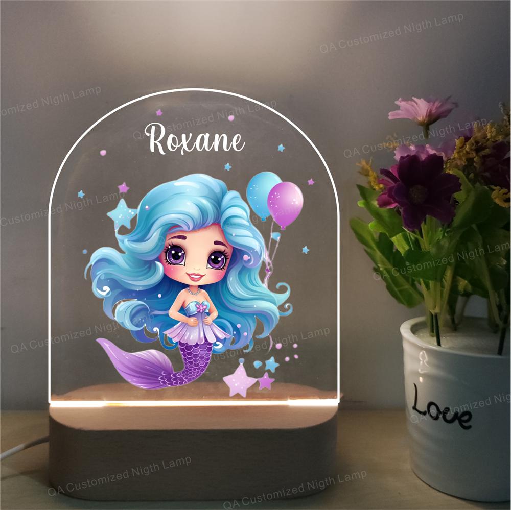 Kids Name Night Light Customized Acrylic Night Lamp Birthday Gift Christmas Present