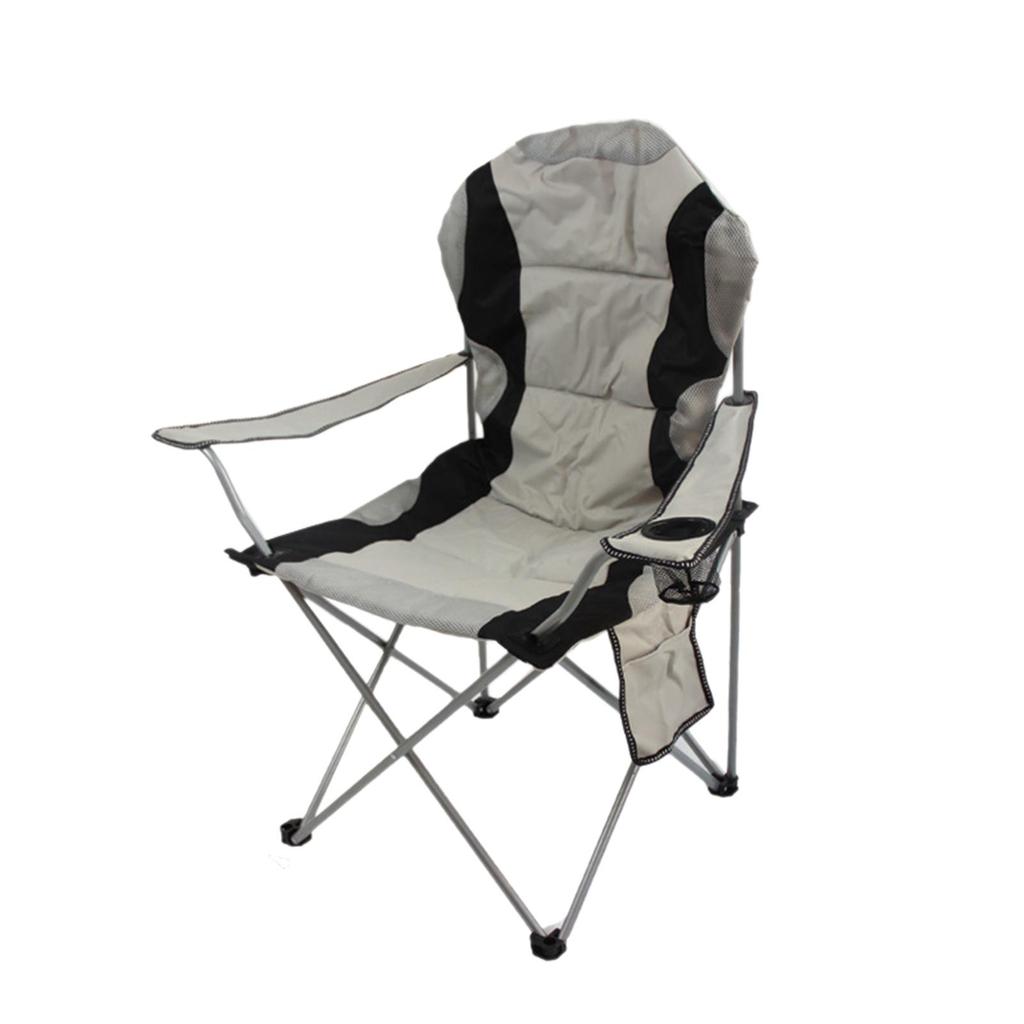 Camping Chair Heavy Duty Camp Arm for Leisure Hiking Backpacking Gray