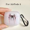 Coque pour AirPod Araignée Rouge Homme Noir et Blanc Housse pour Écouteurs pour AirPods1 2 3 4 Pro 3ème Génération 2ème Génération Coque Cadeau pour Amis