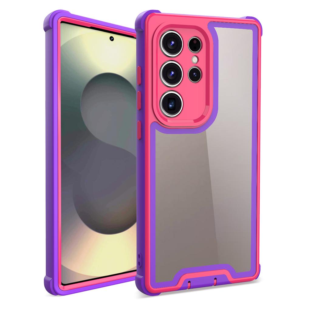 For Samsung Galaxy S24 Ultra Case Detachable 4 In 1 TPU+Acrylic+PC Shockproof Phone Cover