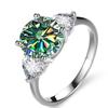 9mm S925 Sterling Silver 3 Carat Moissanite Wedding Ring D VVS1 Exquisite Luxury Fine Jewelry For Women