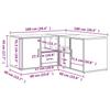 Eckregal Sonoma Eiche 160 x 40 x 45 cm Spanplatte