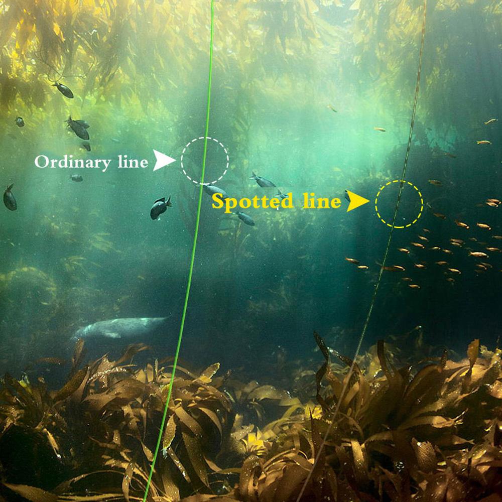 Neue Unsichtbare Karpfenangelschnur 50m Haupt-/Unter-Sprenkelschnüre Superstarke Nylon-Fließenschnur Sinkende Fluorocarbon-Ausrüstung 0.4-5#