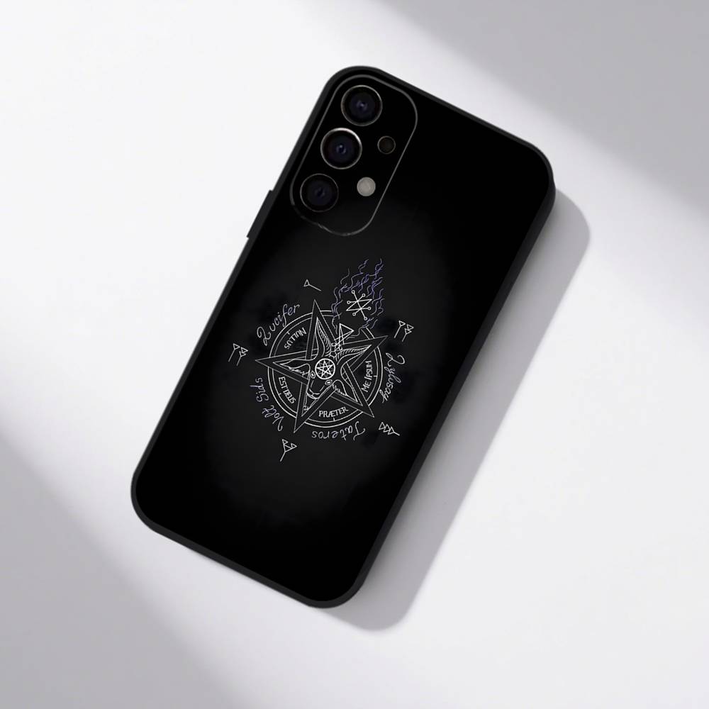 Satanic Goat Satan Devil Phone Case For Samsung S25,S24,S21,S22,S23,S30,Ultra,S20,Plus,Fe,Lite,5G Black Cover