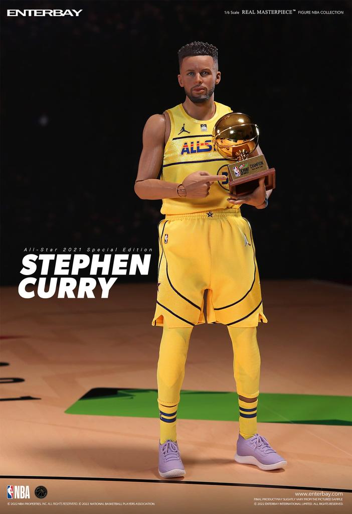 Real Masterpiece NBA Collection Stephen Curry Collectible Figure 2021 Special Edition 1/6 All-Star