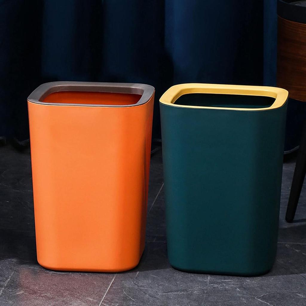 Trash Can,Trash Can Press Trash Bag Waste Paper Basket Garbage Container for Home Kitchen Living Room Office Bathroom Trash Bucket,