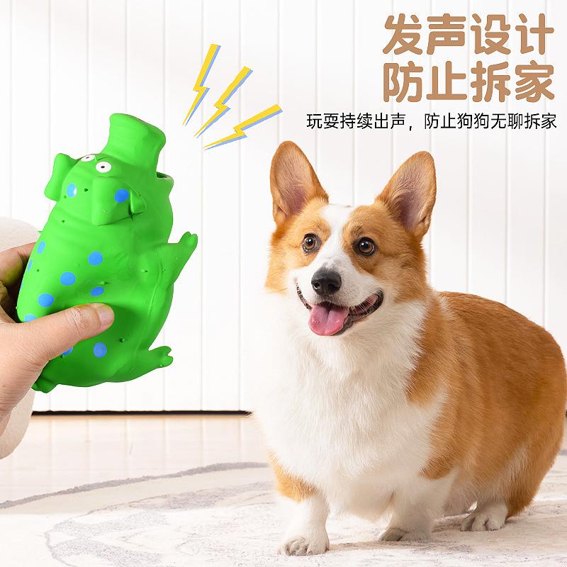 Latex Varkensstem Speelgoed Gevuld met Katoen Latex Doorn Varken Bestand Tegen Bijten Tanden Hondenspeelgoed Huisdier Producten