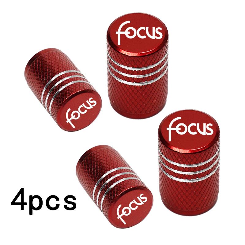 TQ012Car Wheel Tire Valve Caps Tyre Stem Covers Airdust Waterproof For Ford Focus 2 3 MK1 MK2 Fusion Escape Kuga Mondeo Accessories