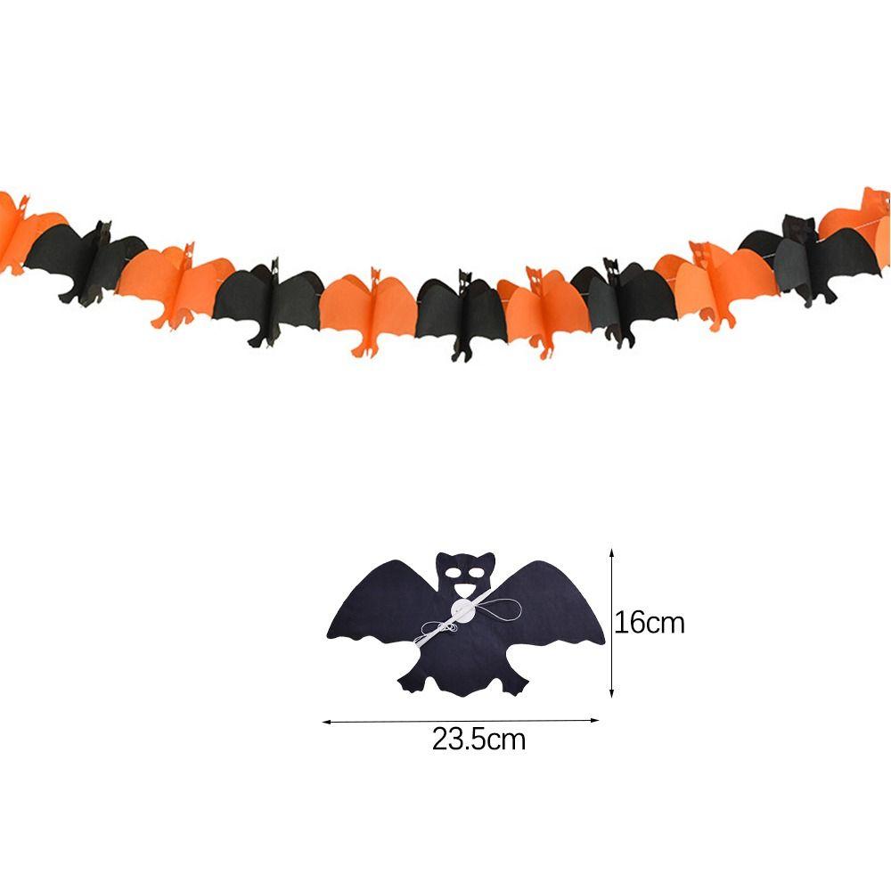Ghost Ghost Paper Banner Bat Pumpkin Skull Pendant 7 Styles Halloween Paper Latte Art  Scene Layout