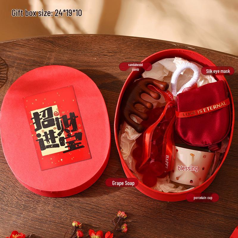 2026 Corporate Year of the Horse Meeting Souvenir Box with Logo - Business Gift for Employees on New Year's Day