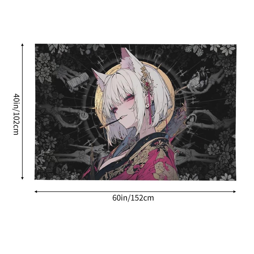 Colorful Anime Girl Tapestry Room decoration Home Decoration Tapestry Decor Accessories Cute Room Decor