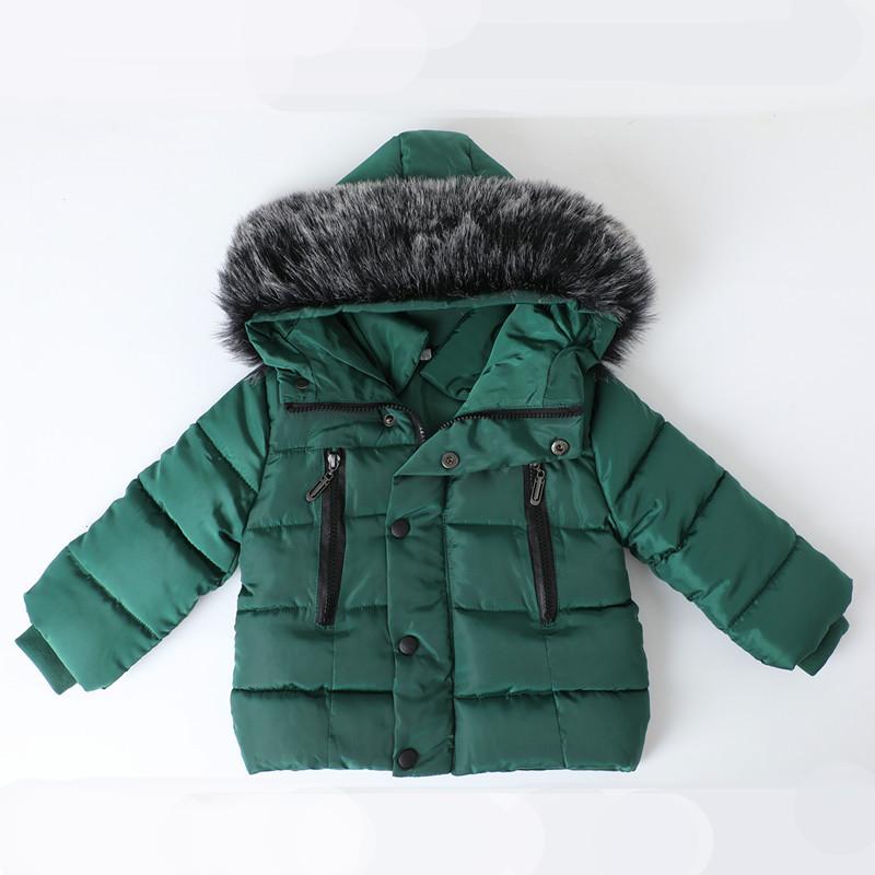 Winter Children's Clothing Kids Thick Hooded Outerwear Baby Boys Girls Jacket Coat Warm Parka Padded Clothes Snow Wear