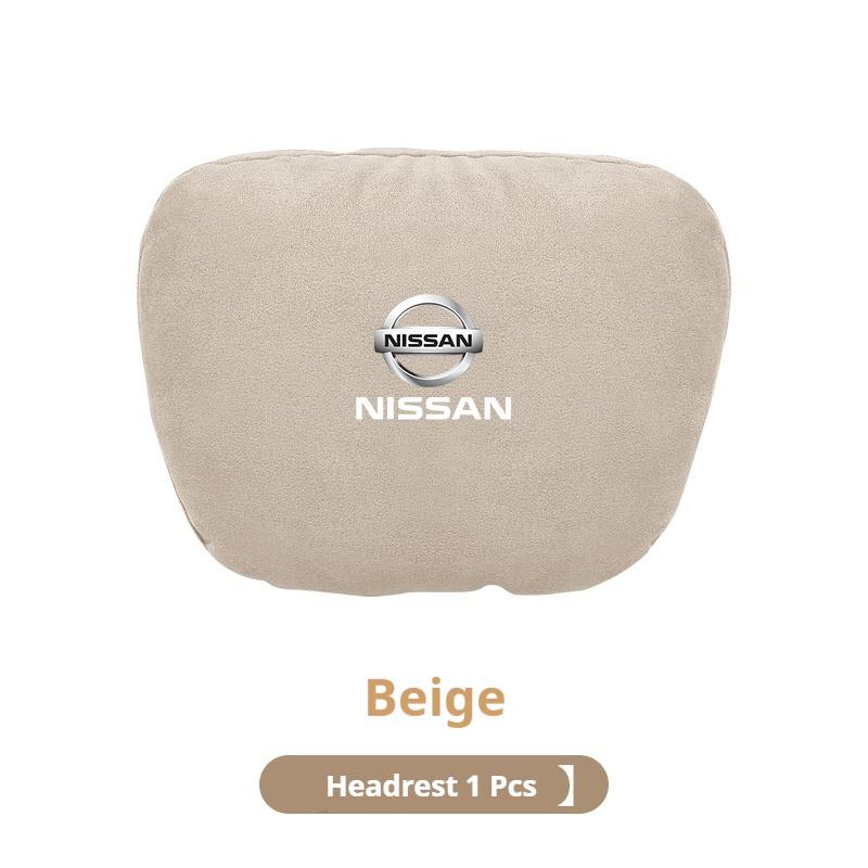 Car Headrest Lumbar Rest Cushion Neck Support Neck Pillow For Nissan X-Trail Qashqai Sentra Serena Tiida Teana Juke Leaf Micra