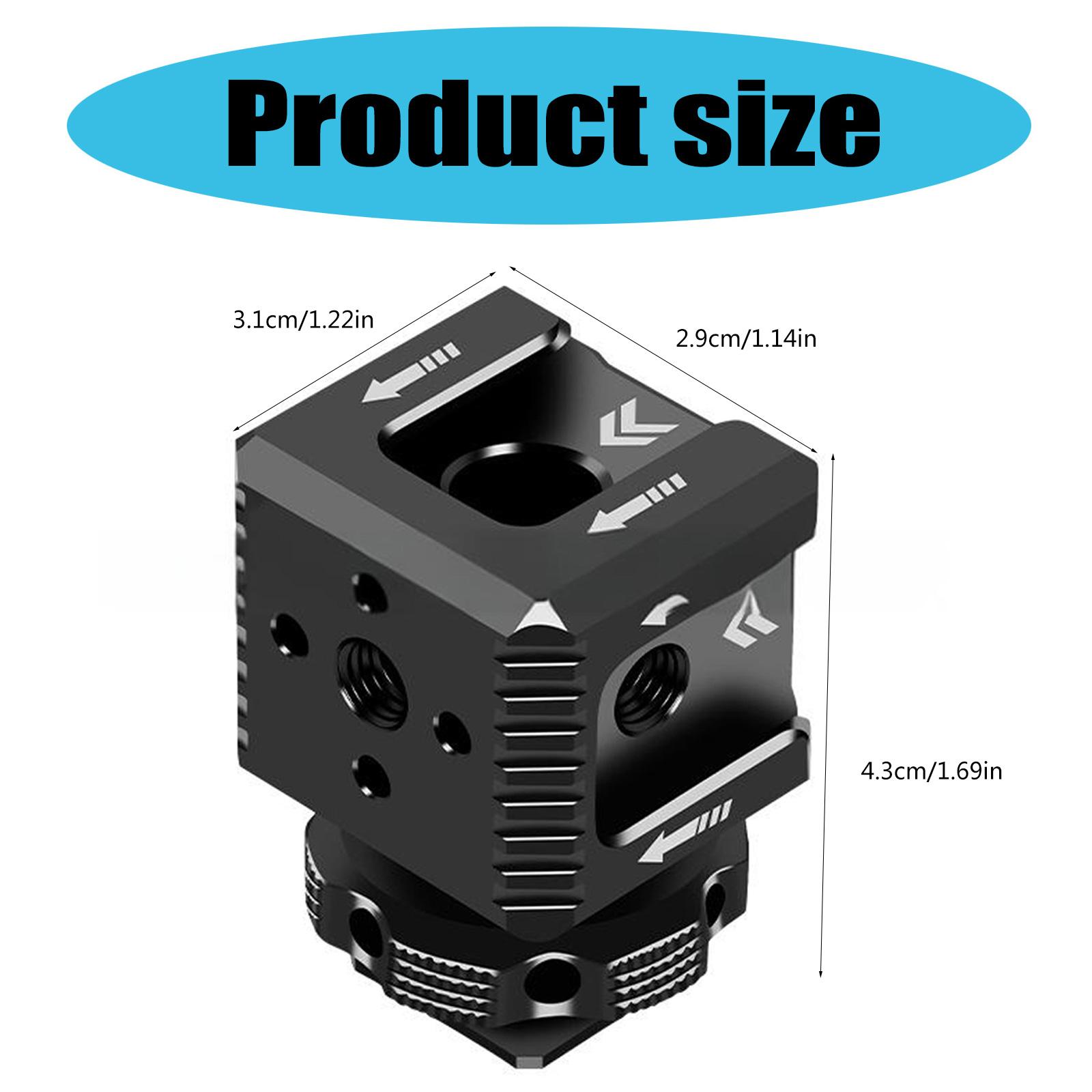 

Multifunction Camera Extension Bracket Aluminum for Microphones, Lights And Monitors 1