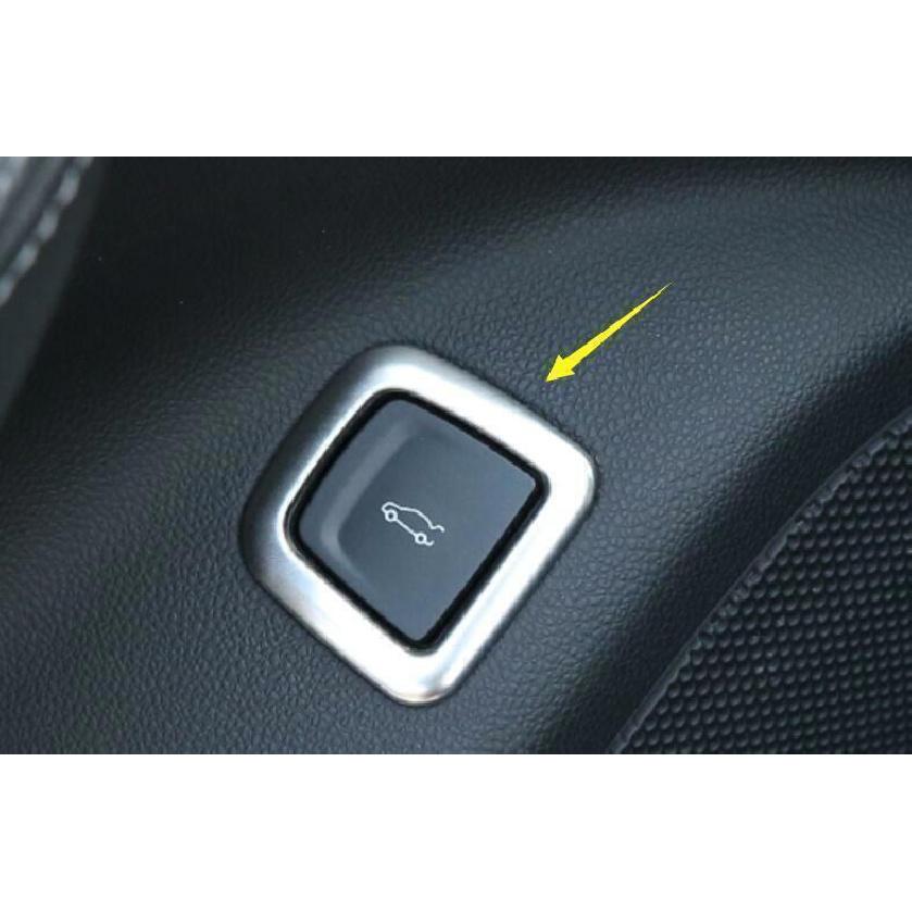 Silver Steel Back Door Tailgate Switch Cover Trim 1PC For Cadillac CT5 -2024