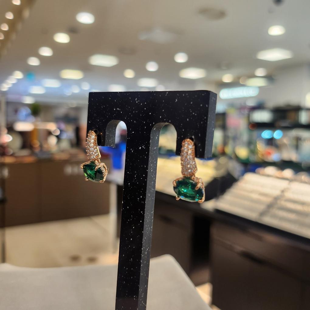 ARTRIA Ruby Tepa Silver Needle Round E Earrings JQNERIN0003RBF