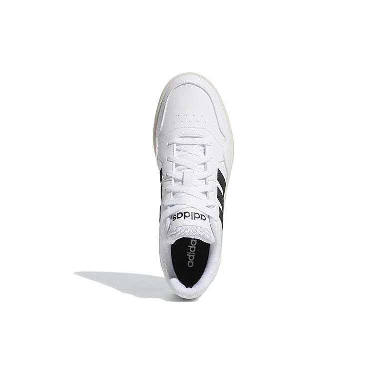 adidas Hoops 3.0 Low White Black Men Sneakers Cloud-White Core-Black Chalk-White GY5434